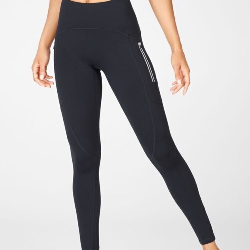 Fabletics Leggings High Waist Meduim Black Motion3
